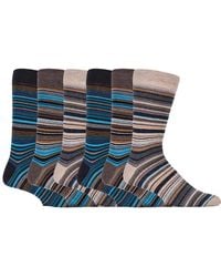 Sock Snob - 6 Pack Colourful Striped Patterned Dress Cotton Socks - Lyst