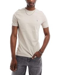 AllSaints - T Shirts Crew Neck Slim Short Sleeve Casual Summer Cotton Tee - Lyst