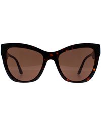 Versace - Cat Eye Damen Havanna-Muster Dunkelbraun Ve4417U - Lyst