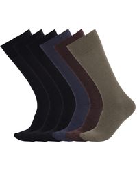 Pro Socks - 6 Pairs Executive Bamboo High-Top Seamless S17604 - Lyst