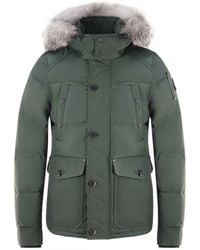 Moose Knuckles - Round Island Can Army Bomber Down Jacket - Lyst