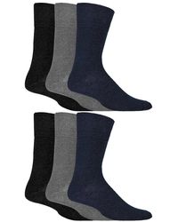 Gentle Grip - 6 Pair Multipack Diabetic Sock With Honey Comb Top And Hand Linked Toe Seams - Lyst
