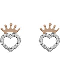 Disney - E905643Tzwl-B-Ph Ladies Princess Earrings Sterling - Lyst