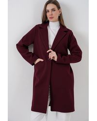 Bigdart - Buttoned Long Coat With Pockets - Lyst