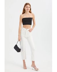 Hiccup - Strapless Basic Crop Top - Lyst