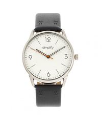 Simplify - The 6300 Leather-Band Watch - Lyst