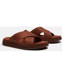 Timberland - Casco Cove Cross Strap Sandals - Lyst
