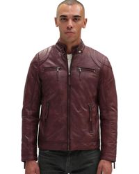 Infinity Leather - Moto Biker Jacket-Taiwan - Lyst