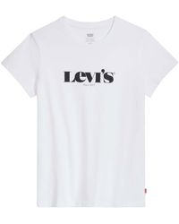 Levi's - Levi's Plus Perfect New Logo T-Shirt Voor - Lyst