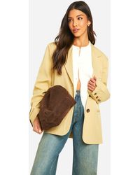 Boohoo - Single Breasted Relaxed Fit Tailored Blazer - Lyst
