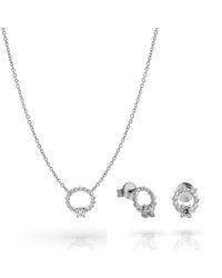 Orphelia - 'Premium' 925 Sterling Set: Necklace + Earrings - Lyst
