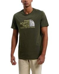 The North Face - T Shirts Rust Logo Short Sleeve Cotton Crew Neck Summer Top - Lyst