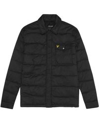 Lyle & Scott - Branded Jet Wadded Collared Jacket - Lyst