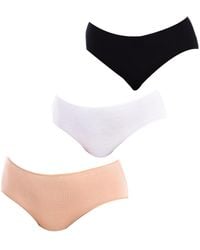 Q En - Pack Of 3 Classic Bamboo Panties For Q904 - Lyst