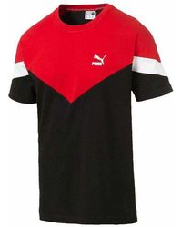 PUMA - Iconic Mcs Short Sleeve Crew Neck T-Shirt 595726 01 Cotton - Lyst
