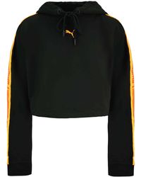 PUMA - X Rihanna Fenty Cropped Hoodie Cotton - Lyst