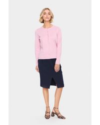 Saint Tropez - Vest Classic Fit Pink - Lyst