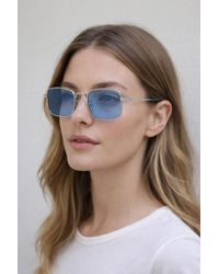 SVNX - Vintage Metal Square Sunglasses - Lyst