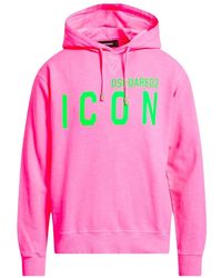 DSquared² - Icon Regular Fit Hoodie Cotton - Lyst