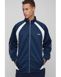 BoohooMAN - Tall Embroidered Regular Fit Track Jacket - Lyst