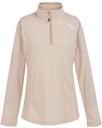 Regatta - Geweldige Outdoor Dames Montes Half Zip Fleece Top (warm Taupe/blanc De Blanc) - Lyst
