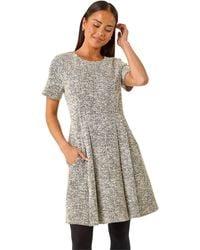 Roman - Petite Boucle Knit Dress - Lyst