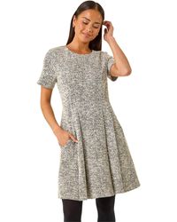 Roman - Petite Boucle Knit Dress - Lyst