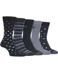 Farah - 5 Pack Thin Breathable Classic Polka Dot Patterned Soft Top Cotton Dress Socks - Lyst