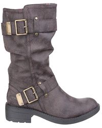 Rocket Dog - Ladies Trumble Faux Leather Biker Boots - Lyst