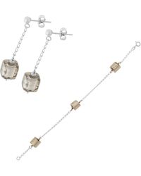 Orphelia - 925 Sterling Set: Bracelet + Earrings - Lyst