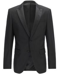 BOSS - Halwood Notched Neck Long Suit Jacket - Lyst