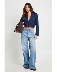 Boohoo - Boxy Crop Blazer - Lyst