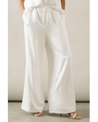 Wallis - Tie Detail Wide Leg Trousers - Lyst