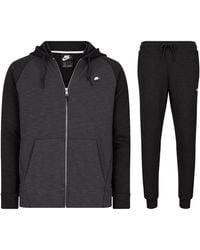 Nike - Sportswear Optic Full Zip Tracksuit, And Cotton - Lyst