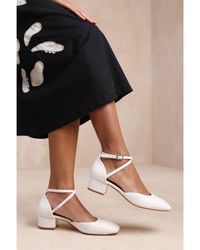 Where's That From - Wheres 'Peru' Cross Over Ankle Strap Low Block Heel - Lyst