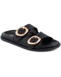 Jones Bootmaker - Gisela Leather Dual Buckle Sandals - Lyst
