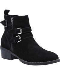 Hush Puppies - Ladies Jenna Leather Ankle Boots - Lyst