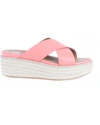Fitflop - Fit Flop Eloise Espadrille Wedge Cross Slide Sandals - Lyst