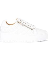 Carvela Kurt Geiger - Leather Connected Zip Sneakers - Lyst