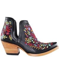 Ariat - Dixon Floral Western Damen Schwarz Stiefel - Lyst