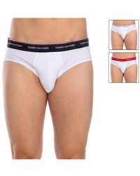 Tommy Hilfiger - Pack-3 Slips Breathable Fabric And Anatomical Front Um0Um01655 - Lyst