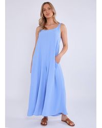 Gini London - Air Flow Strappy Wide Leg Jumpsuit - Lyst