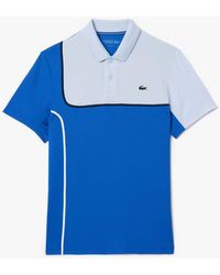 Lacoste - Sport Regular Fit Ultra Dry Piqué Tennis Poloshirt In Blauw - Lyst