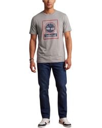 Timberland - T Shirts Tree Print Classic Logo Summer Cotton Crew Neck Top - Lyst