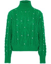 faina - Pullover Mit Perlen Damen - Lyst