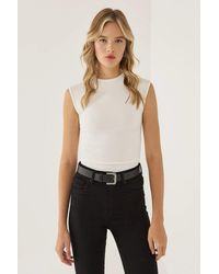 Hiccup - Ruffled Jersey Top - Lyst