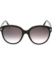 Tom Ford - Gradient Smoke Lensed Shiny Plastic Sunglasses - Lyst