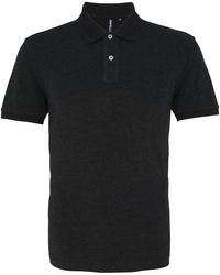 Asquith & Fox - Plain Short Sleeve Polo Shirt Heather) - Lyst