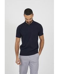 Brave Soul - Textured Zip Neck Knitted Polo - Lyst