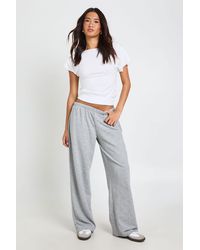 Boohoo - Loopback Slim Fit Straight Leg Jogger - Lyst